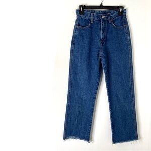 Brandy Melville J. Galt High Rise Vintage Straight Leg Jeans 100% Cotton Denim